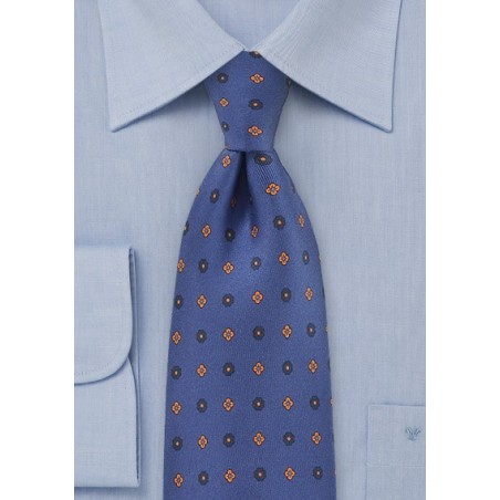 Punchy Floral Patterned Tie in Horizon