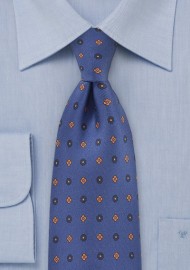 Punchy Floral Patterned Tie in Horizon