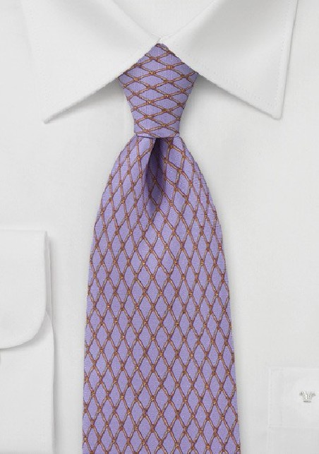 Lilac And Bronze Tie
