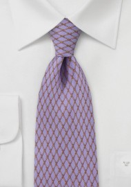Lilac And Bronze Tie