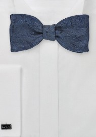 Ornate Paisley Tie in Navy and Black
