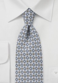 Modern Spiraled Tie in Platinum
