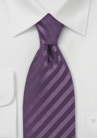 XL Light Eggplant Silk Tie