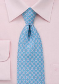 Cotton Candy Pattern Tie  in Sky Blue