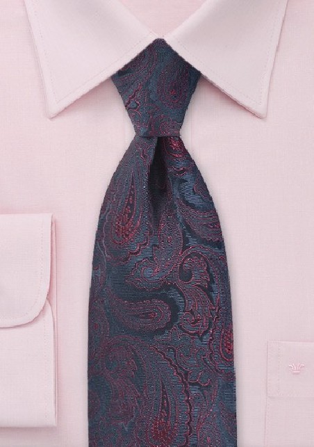 Upholstered Paisley in Dark Navy Blue