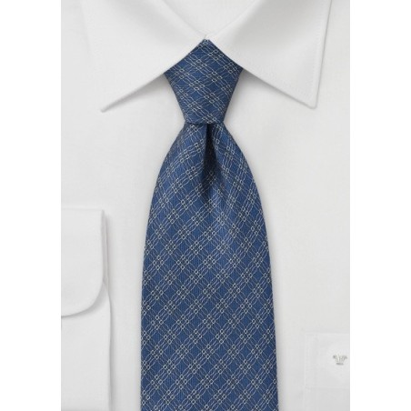 Graphic Tie in Vintage Blue