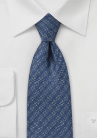 Graphic Tie in Vintage Blue
