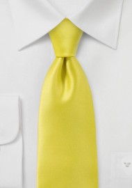 Proper Solid Yellow Necktie