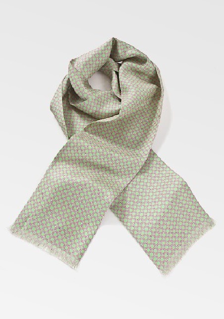 Contemporary Lime and Pink Scarf