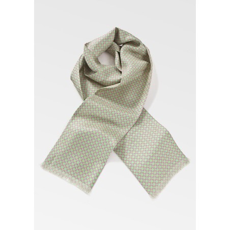 Contemporary Lime and Pink Scarf