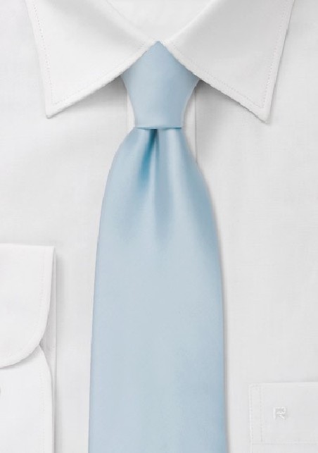Solid Hued Neckie in Light Capri Blue