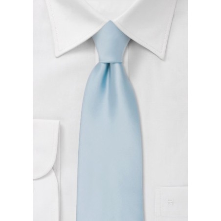 Solid Hued Neckie in Light Capri Blue