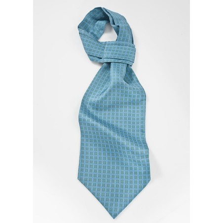 Modern and Graphic Ascot in Teals, Yellows and Greens