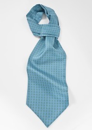 Modern and Graphic Ascot in Teals, Yellows and Greens