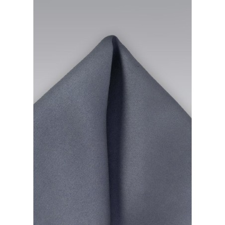 Men's Pocket Square in Carbon Grey