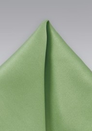 Solid Hued Pocket Square in Celery Green