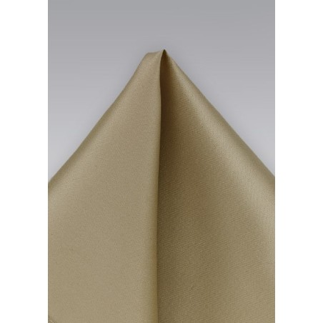 Pocket Square in Golden Khaki