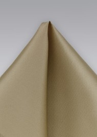 Pocket Square in Golden Khaki