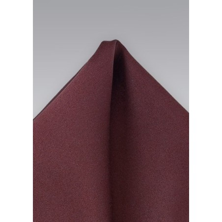 Mens Deep Burgundy Pocket Square