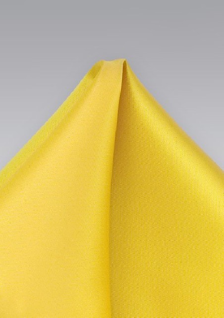 Daffodil Yellow Pocket Square