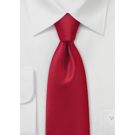 Mens Brilliantly Red Necktie