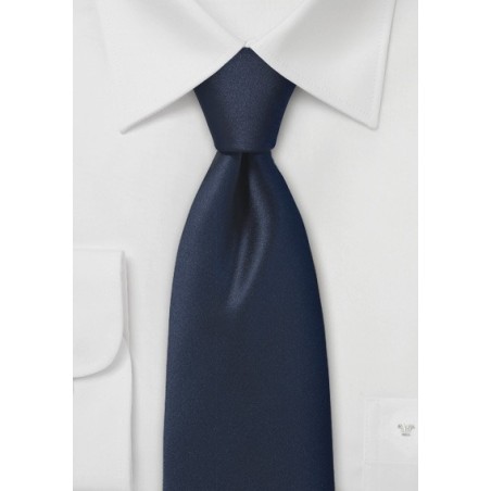 Solid Dark Navy Tie