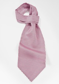 Vine Patterned Ascot in Pinks and Greens