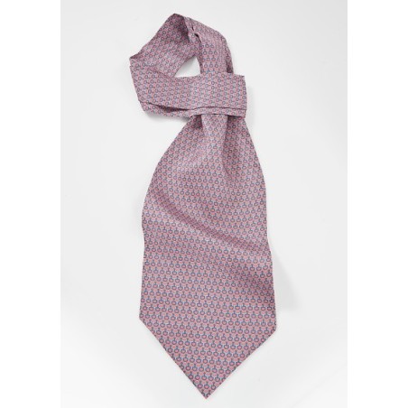 Graphic Ascot in Corals and Blues