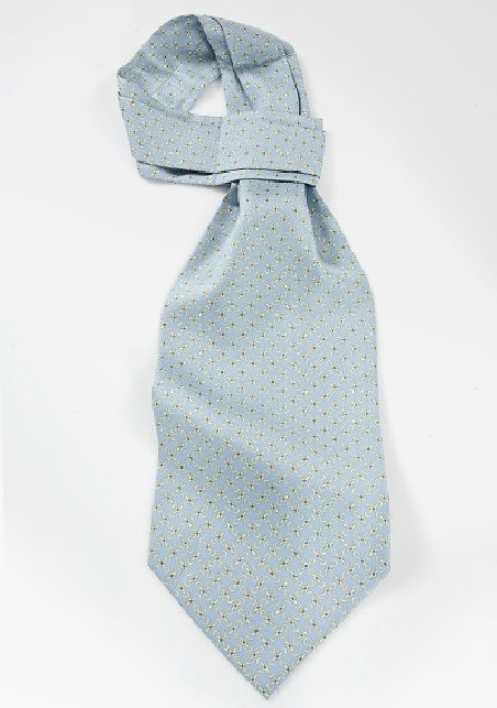 Geometric Ascot in Light Blues and Yellows