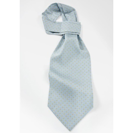 Geometric Ascot in Light Blues and Yellows