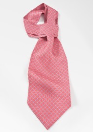 Link Patterned Ascot in Lilac and Aqua
