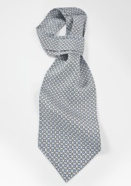 Designer Ascot in Platinum and Blues