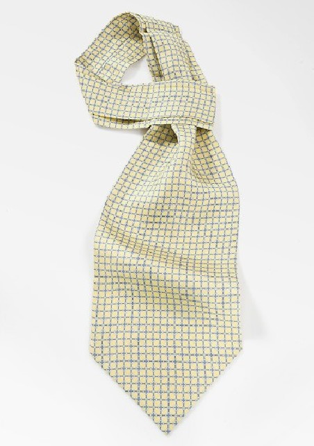 Designer Ascot in Soft Yellows and Blues