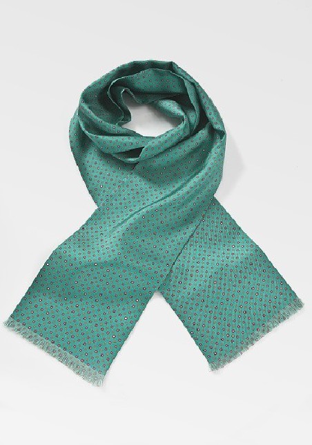 Dark Olive Green Paisley Scarf