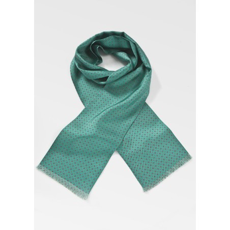 Dark Olive Green Paisley Scarf