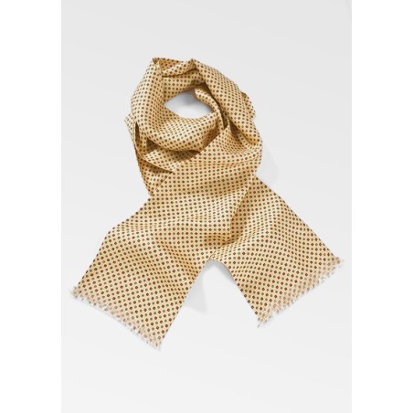Stunning Vibrant Yellow Man's Scarf