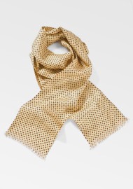 Stunning Vibrant Yellow Man's Scarf
