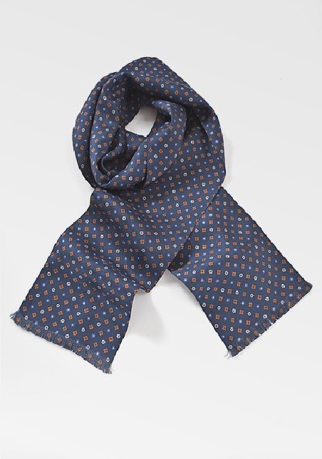 Classic Man's Scarf in Dark Blue