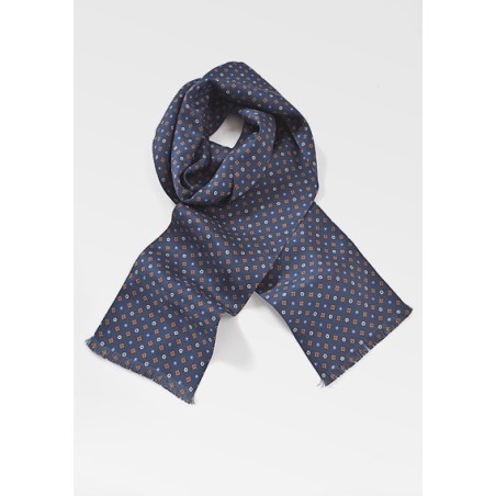 Classic Man's Scarf in Dark Blue