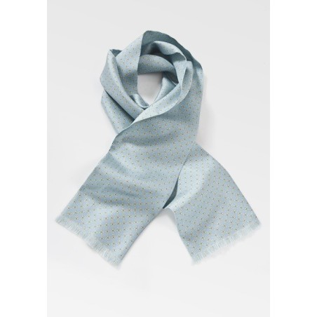Mens Designer Scarf in Light Blues