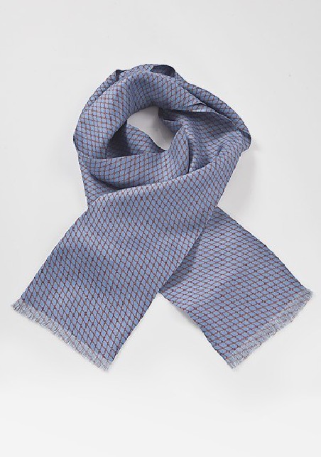 Designer Scarf in Steel Blue