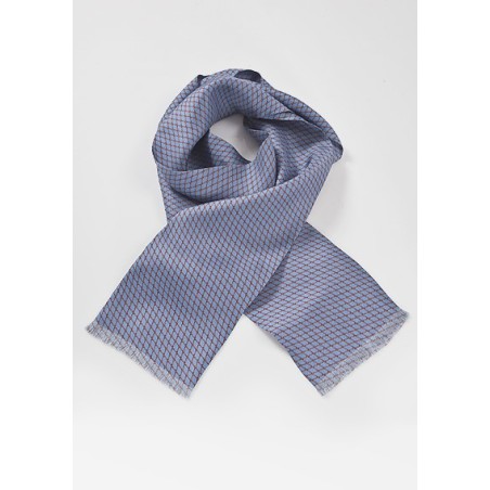 Designer Scarf in Steel Blue