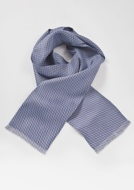 Designer Scarf in Steel Blue