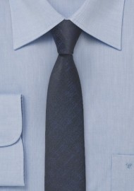 Ultra Skinny Necktie in Midnight Blue