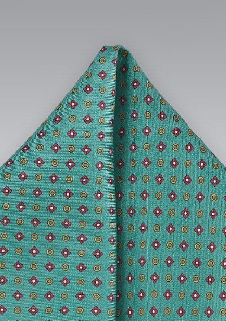 Emerald Green Silk Pocket Square