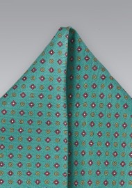 Emerald Green Silk Pocket Square