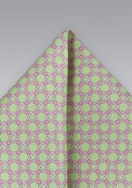 Silk Lime Green Pocket Square