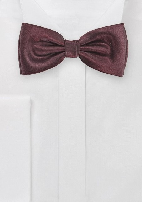 Deep Burgundy Pre Tied Bow Tie