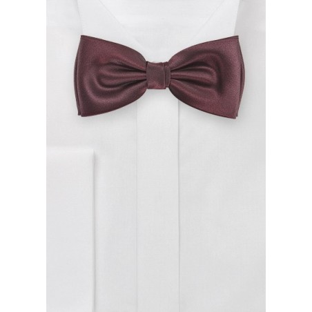 Deep Burgundy Pre Tied Bow Tie