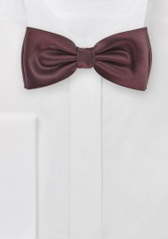 Deep Burgundy Pre Tied Bow Tie